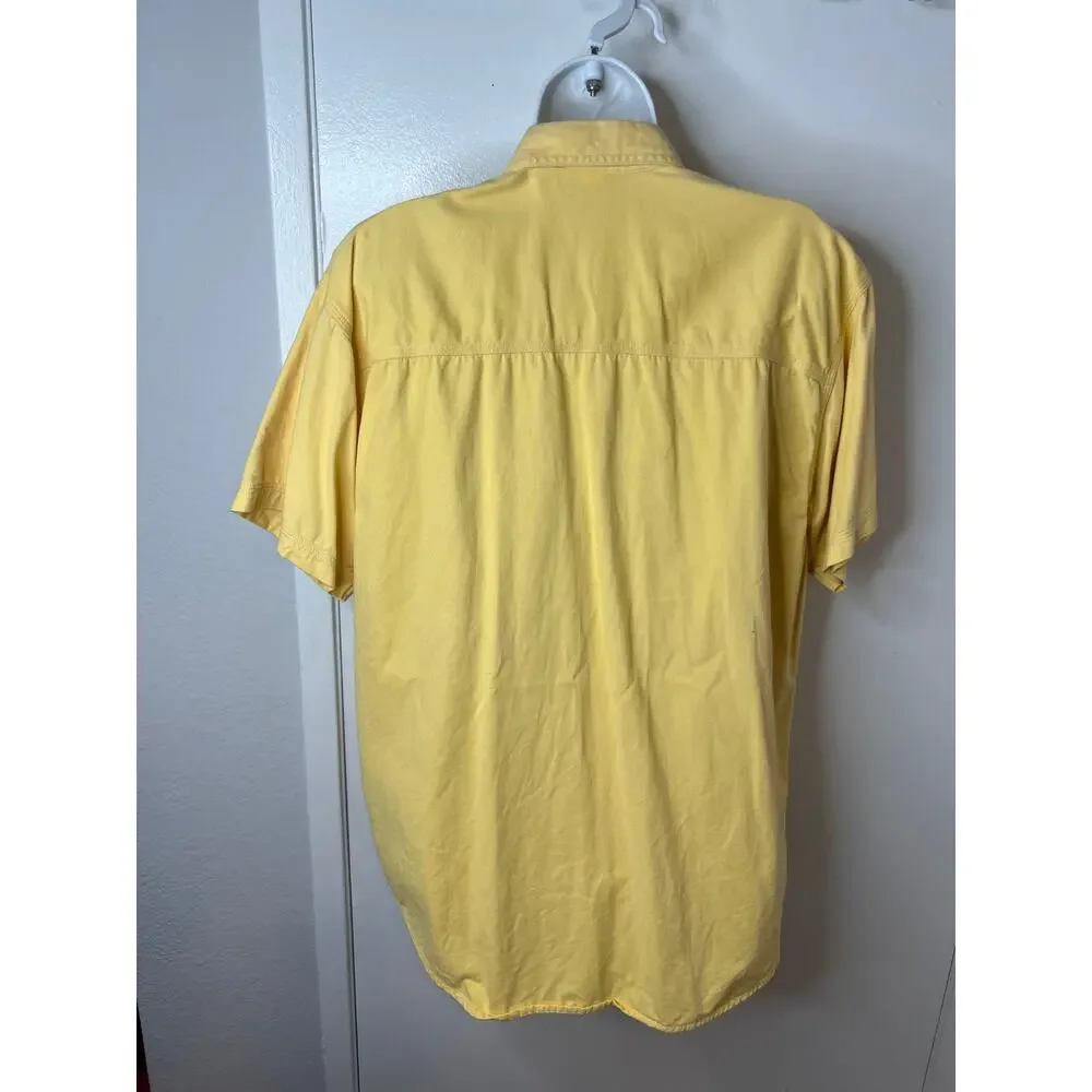 Vintage Original Jordache Women's Pearl Snap Short Sleeve Western Shirt ~ Size S